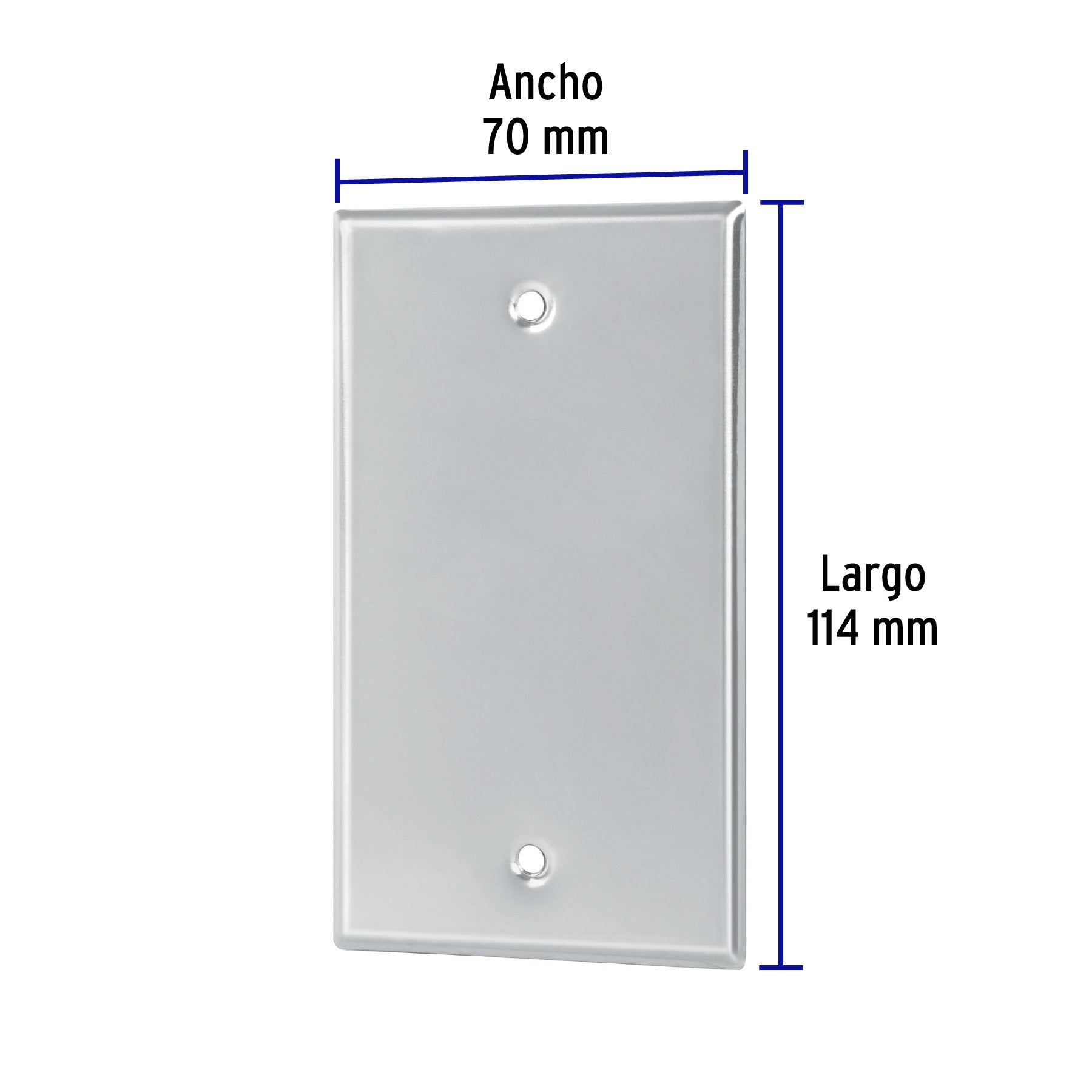 Placa de Acero Inoxidable ciega, Línea Standard