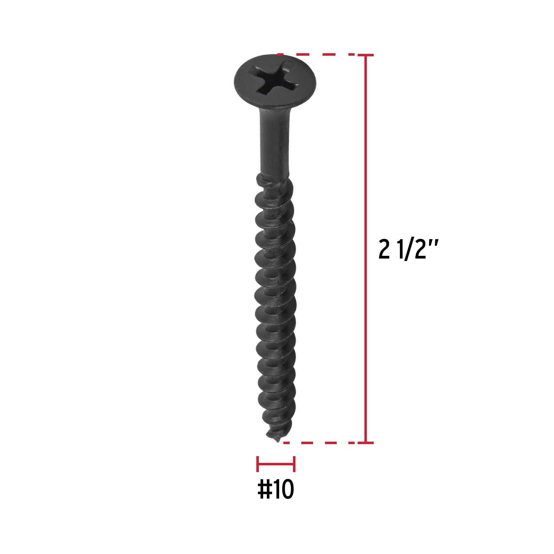 Pijas multiusos 10 x 2-1/2", caja con 100 piezas