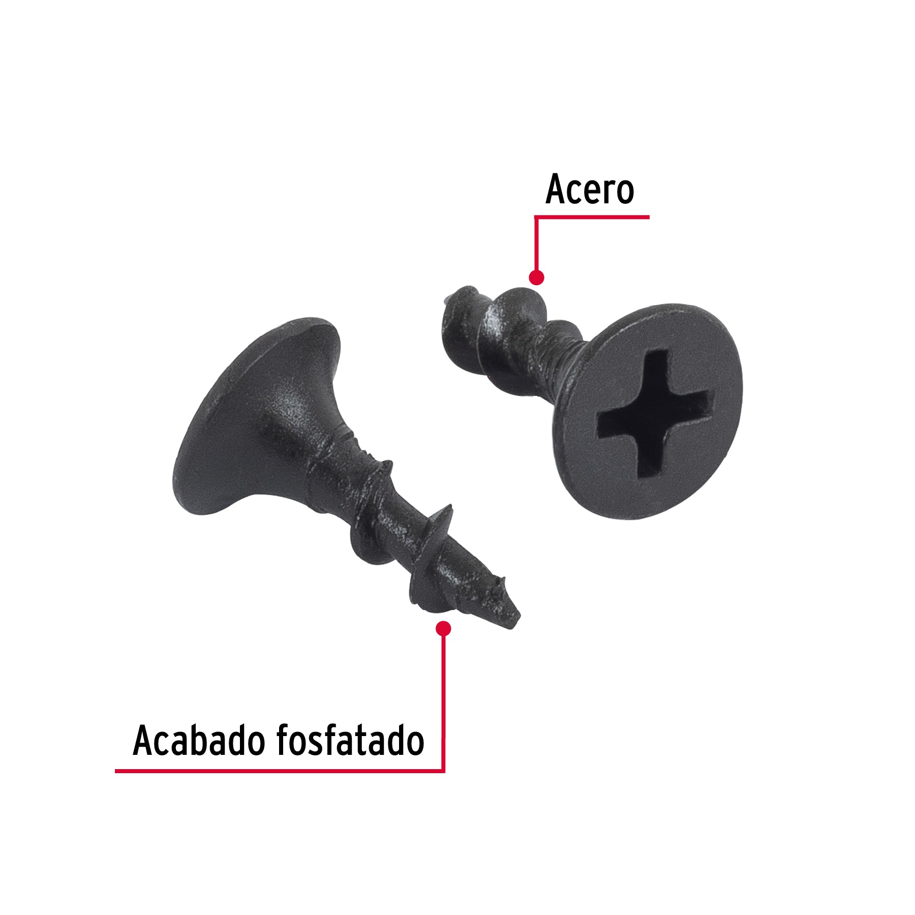 Pijas multiusos 6 x 1/2", caja con 100 piezas