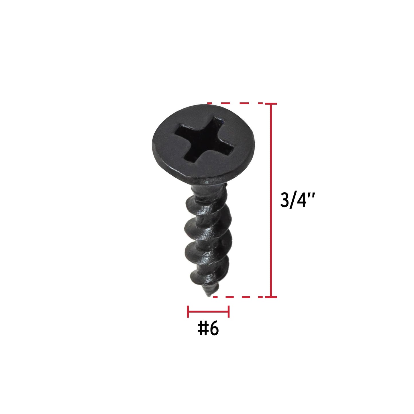Pijas multiusos 6 x 3/4", caja con 100 piezas