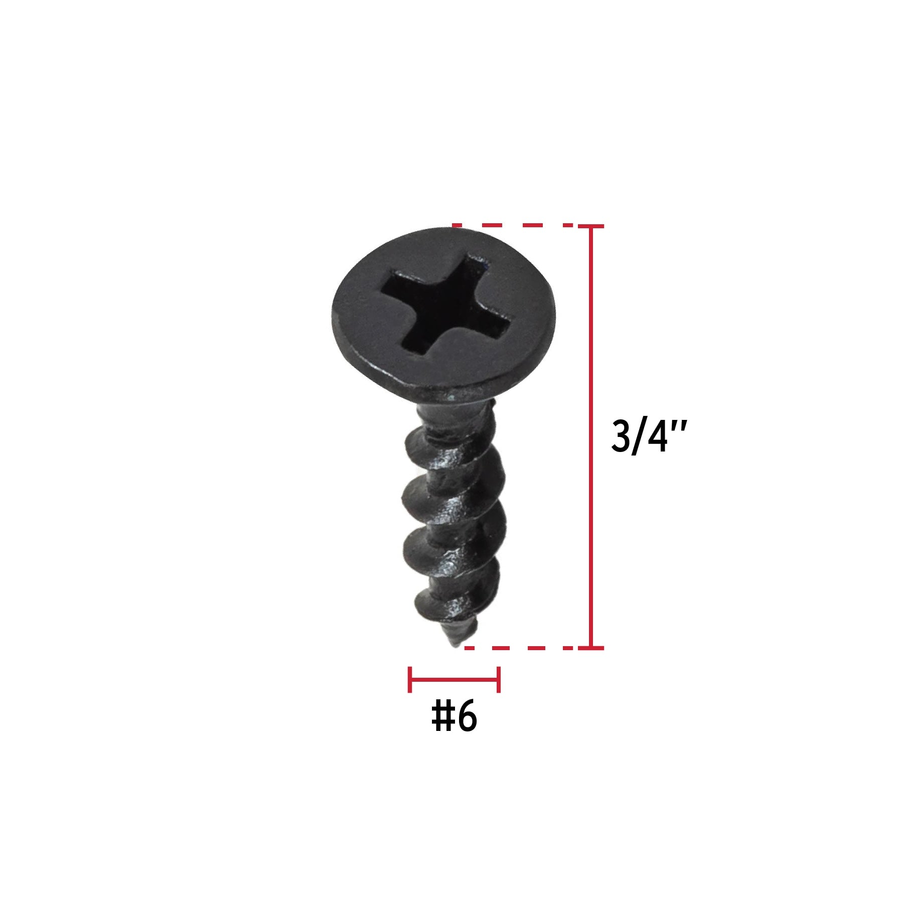 Pijas multiusos 6 x 3/4", caja con 100 piezas