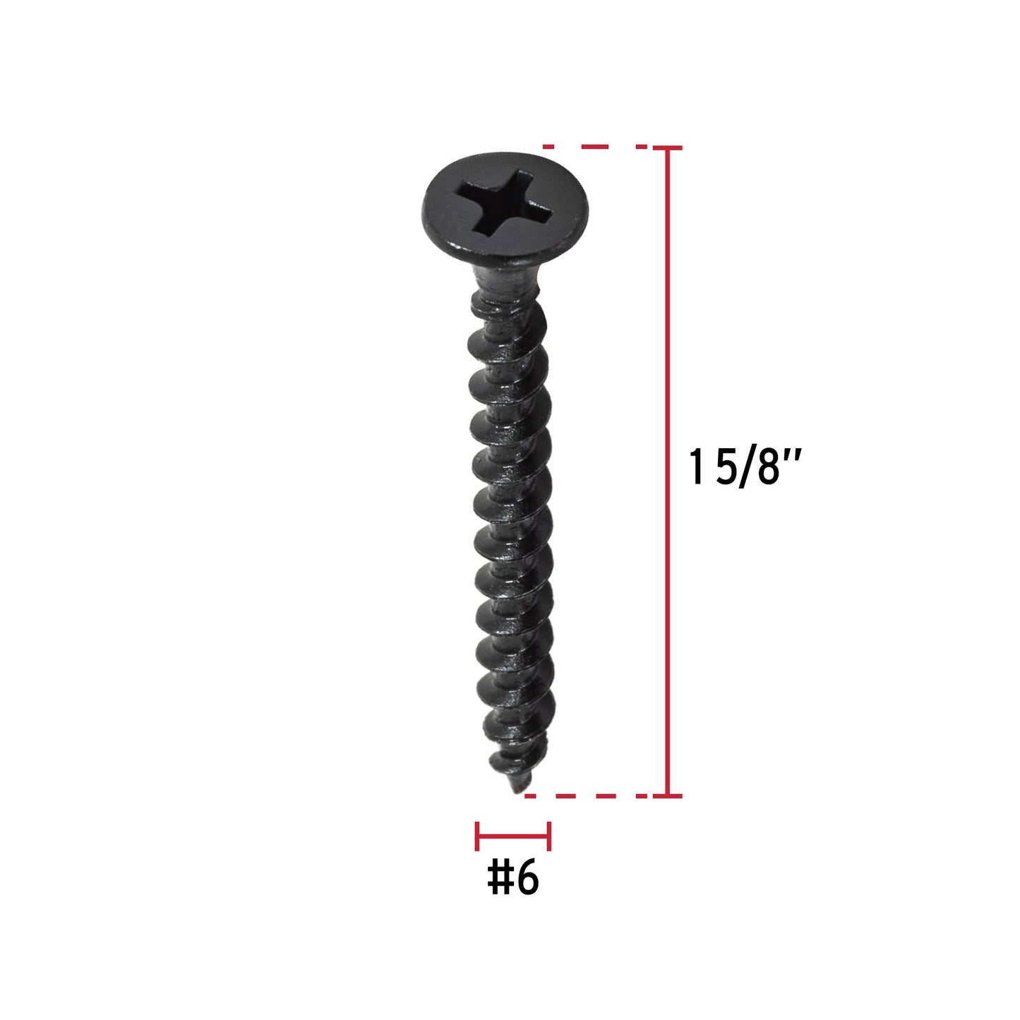 Pijas multiusos 6 x 1-5/8" caja con 100 piezas