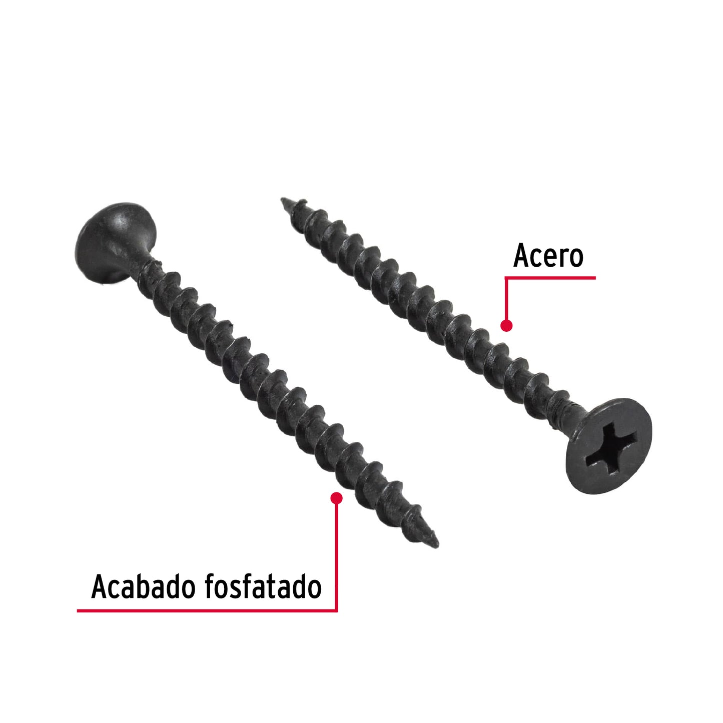Pijas multiusos 6 x 2", caja con 100 piezas
