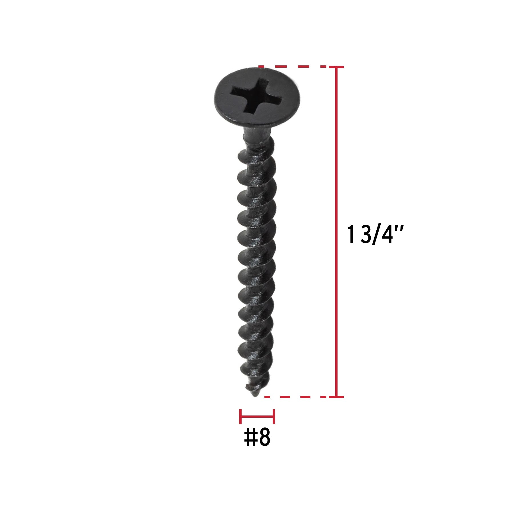 Pijas multiusos 8 x 1-3/4", caja con 100 piezas