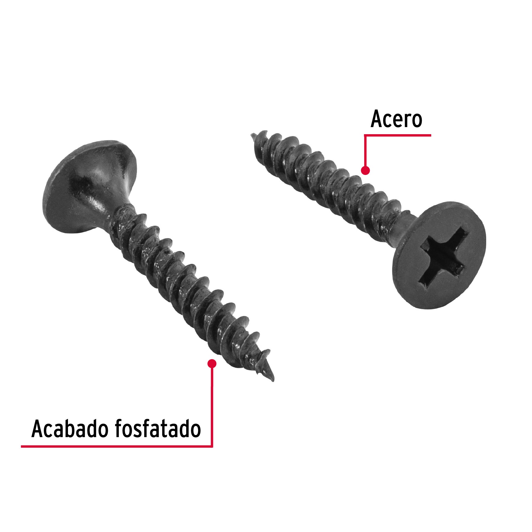 Pija multisusos 6 x 1", cuerda cerrada, caja con 100 piezas