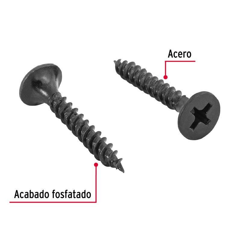 Pija multisusos 6 x 1", cuerda cerrada, caja con 100 piezas