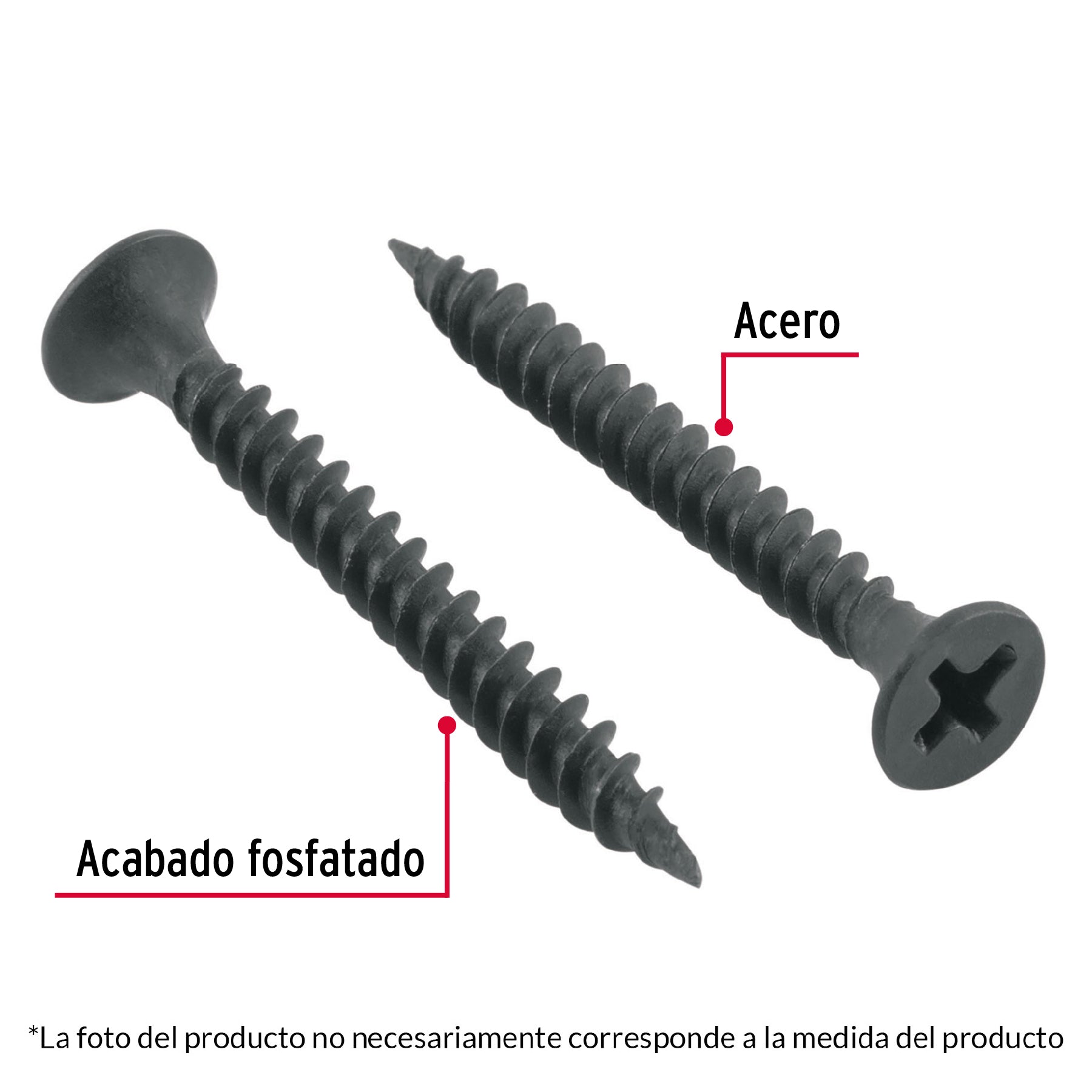 Pija multiusos 6 x 1-1/4", cuerda cerrada, caja 100 piezas