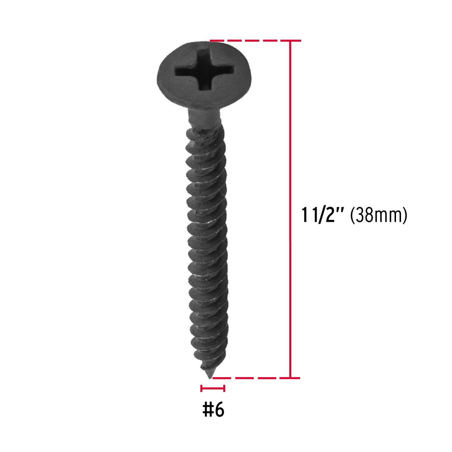 Pija multiusos 6 x 1-1/2", cuerda cerrada, caja 100 piezas