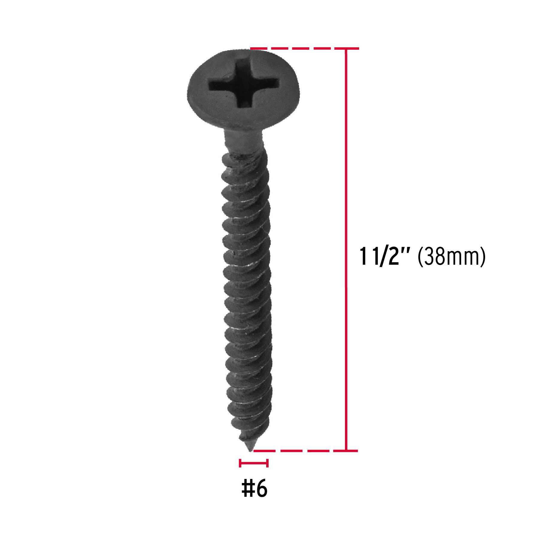 Pija multiusos 6 x 1-1/2", cuerda cerrada, caja 100 piezas
