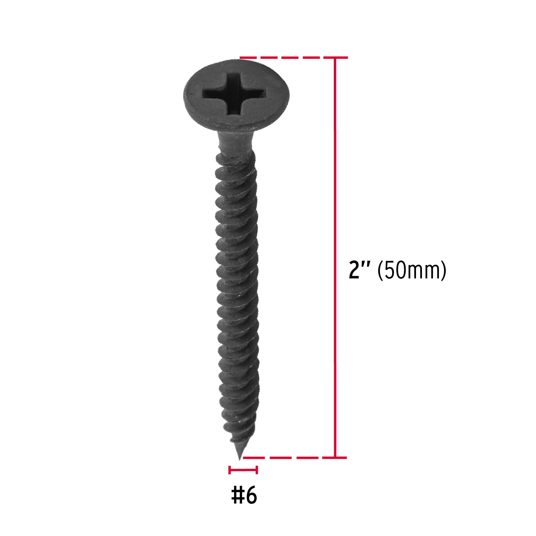 Pija multiusos 6 x 2", cuerda cerrada, caja con 100 piezas