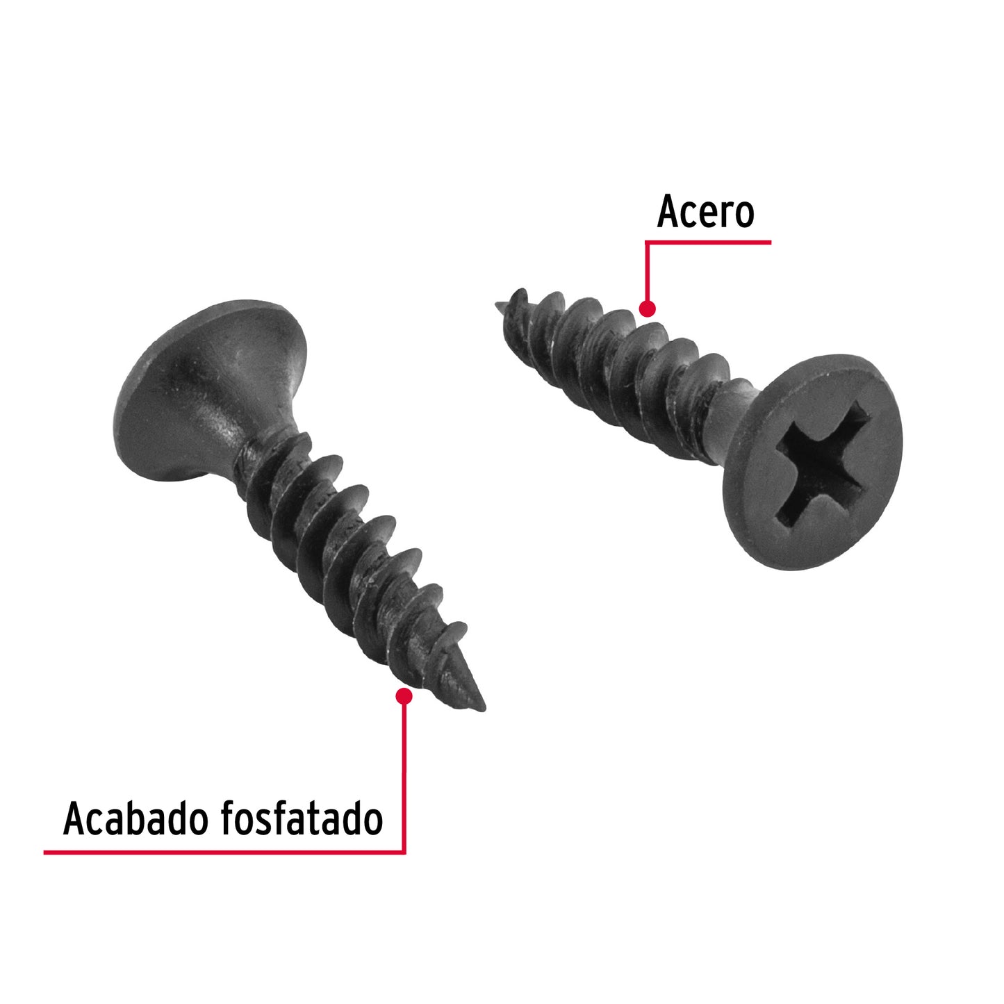 Pija multiusos 8 x 3/4", cuerda cerrada, caja con 100 piezas