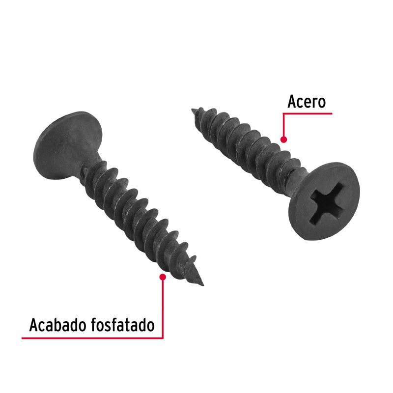 Pija multiusos 8 x 1", cuerda cerrada, caja con 100 piezas