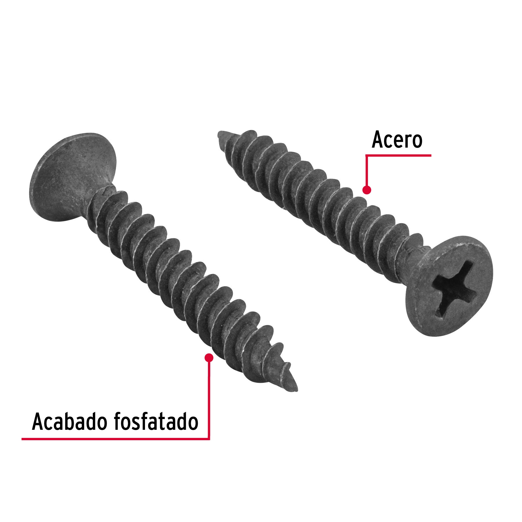 Pija multiusos 8 x 1-1/4", cuerda cerrada, caja 100 piezas
