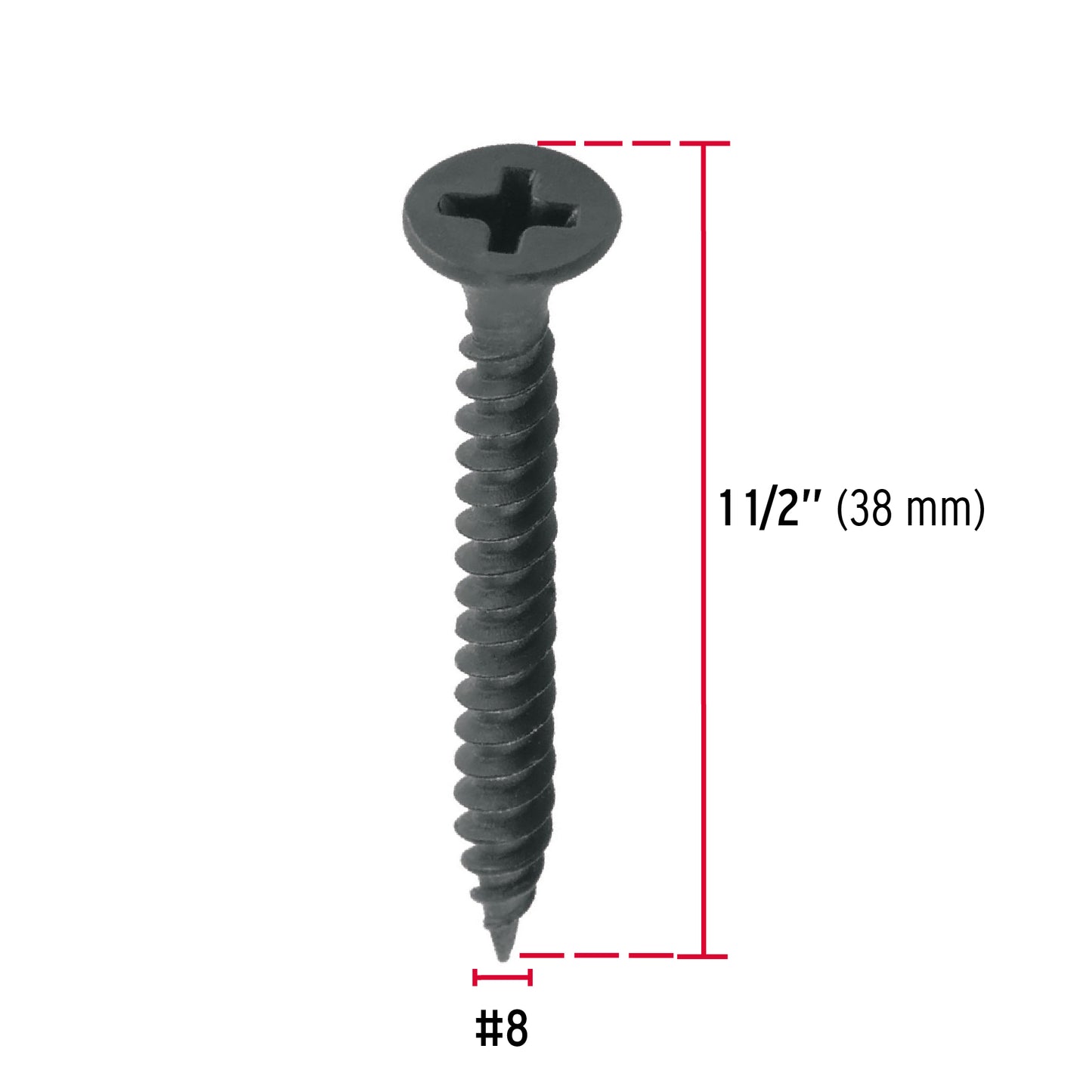 Pija multiusos 8 x 1-1/2", cuerda cerrada, caja 100 piezas