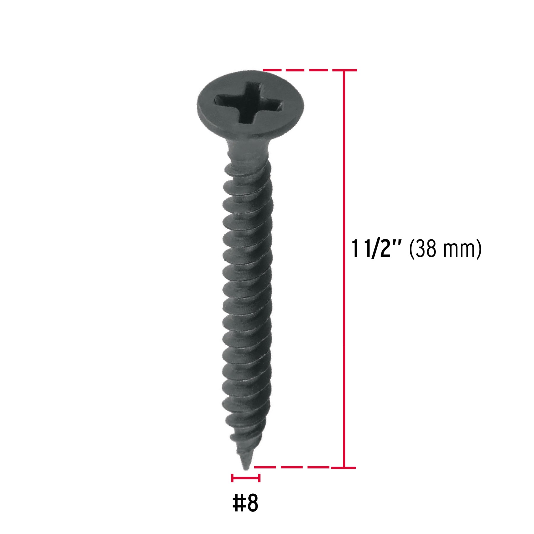 Pija multiusos 8 x 1-1/2", cuerda cerrada, caja 100 piezas