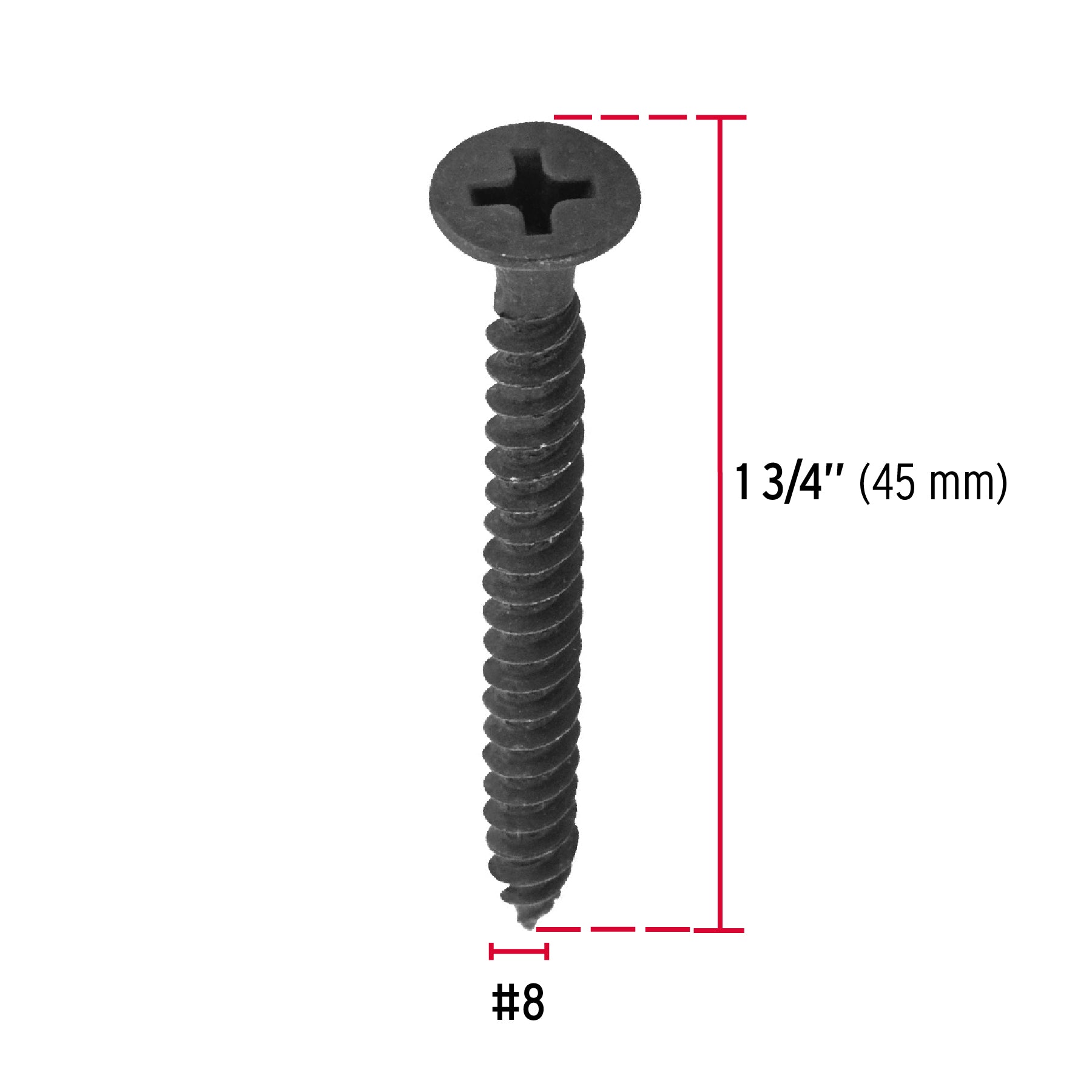 Pija multiusos 8 x 1-3/4", cuerda cerrada, caja con 100 piezas