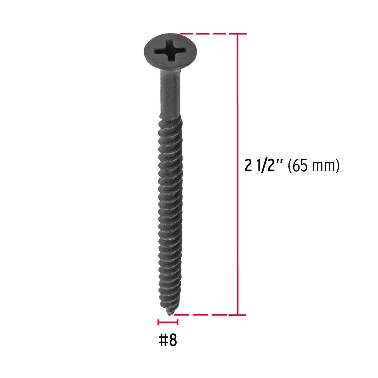 Pija multiusos 8 x 2-1/2", cuerda cerrada, caja 100 piezas