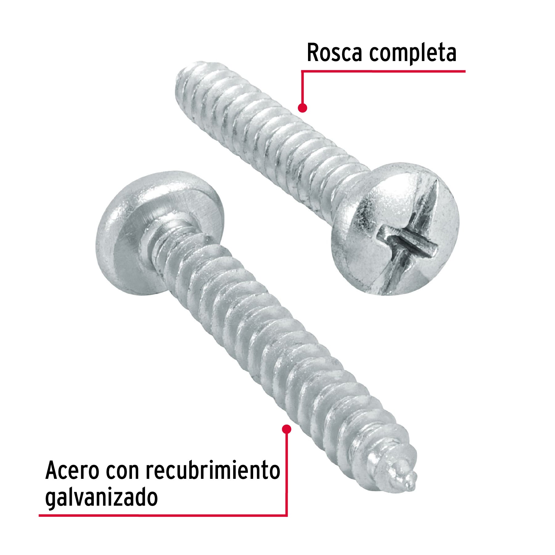 Pijas para lámina, #10, 1-1/4", caja con 150 pzas