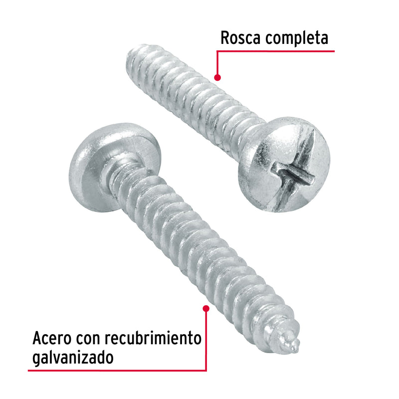 Pijas para lámina, #10, 1-1/4", caja con 150 pzas