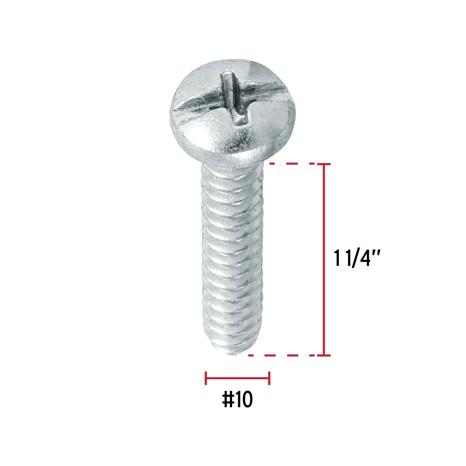 Pijas para lámina, #10, 1-1/4", caja con 150 pzas