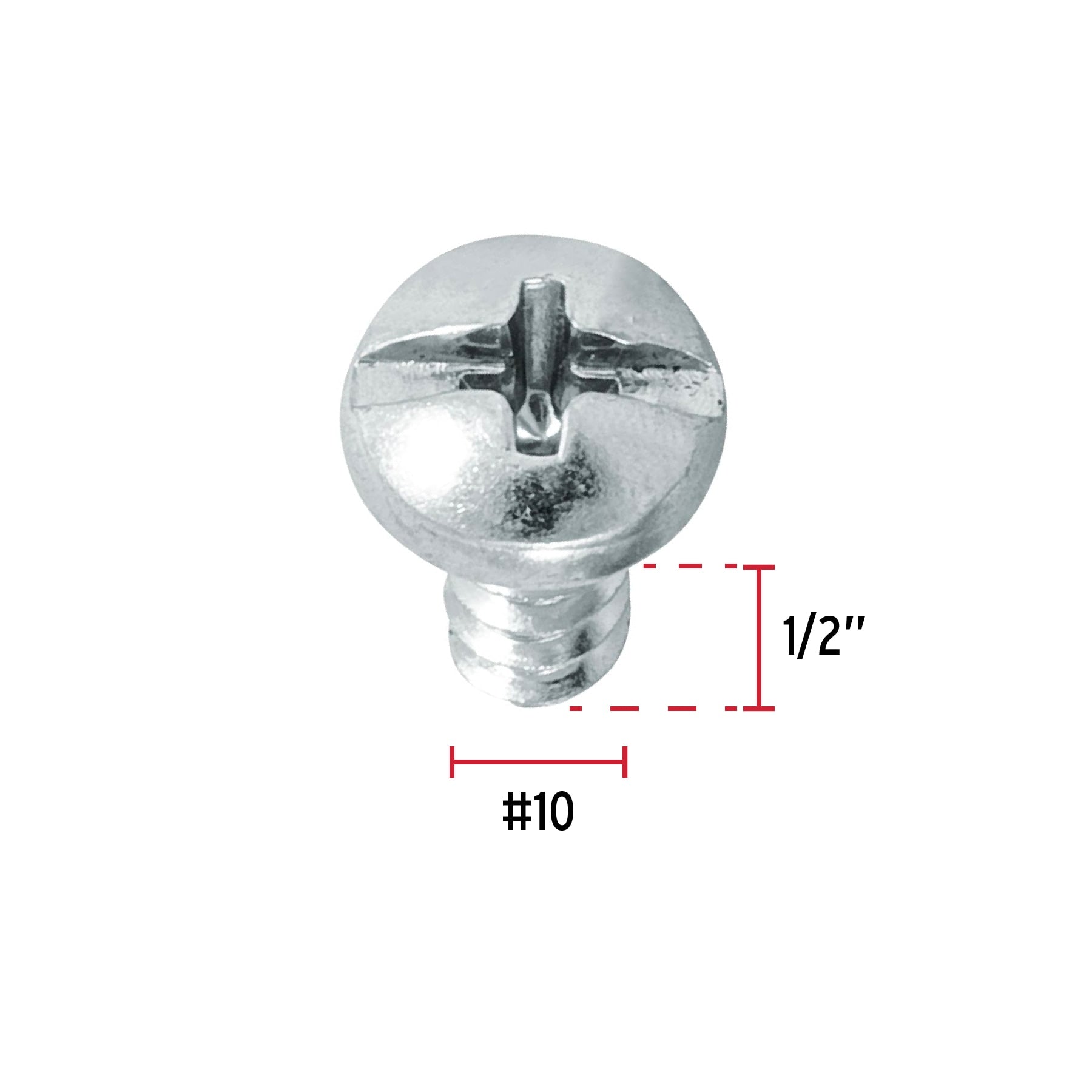Pijas para lámina, #10, 1/2", caja con 150 pzas