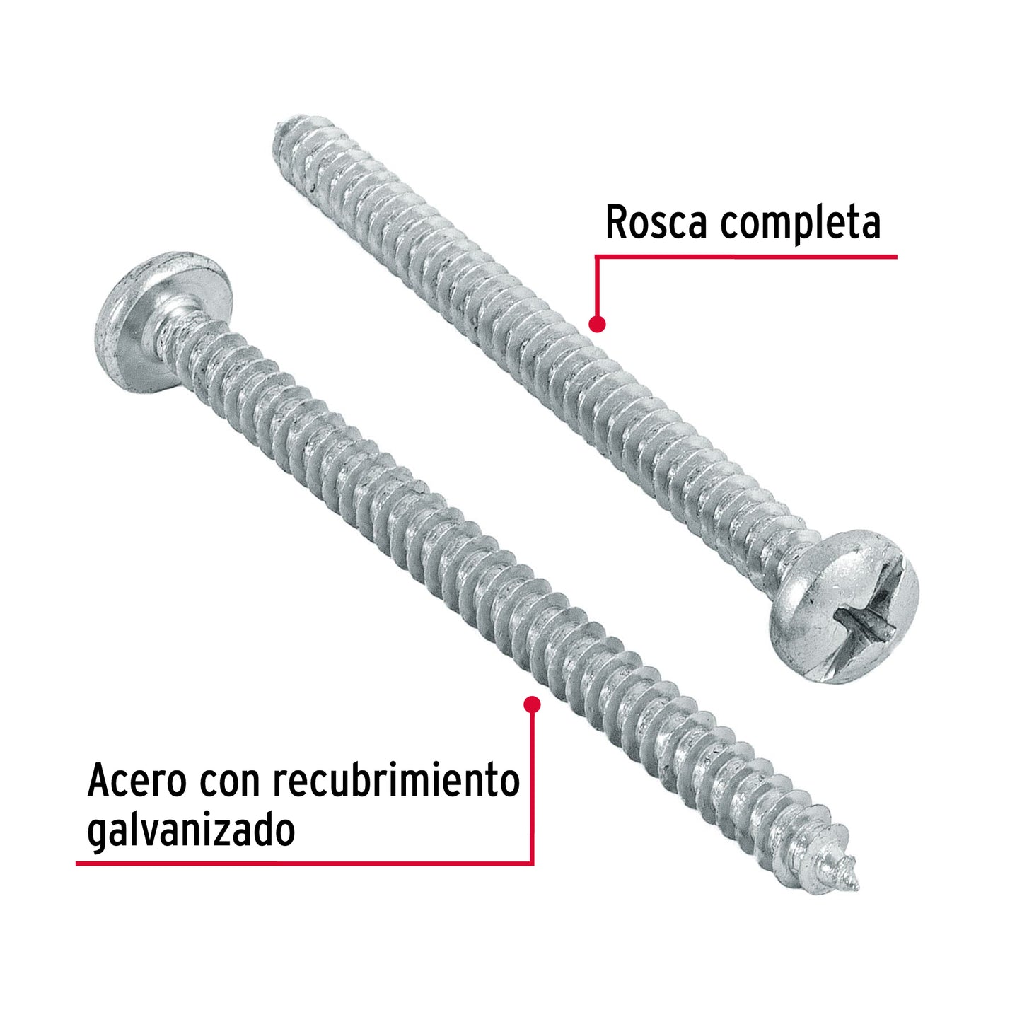 Pijas para lámina #10, 2-1/2" caja con 150 piezas