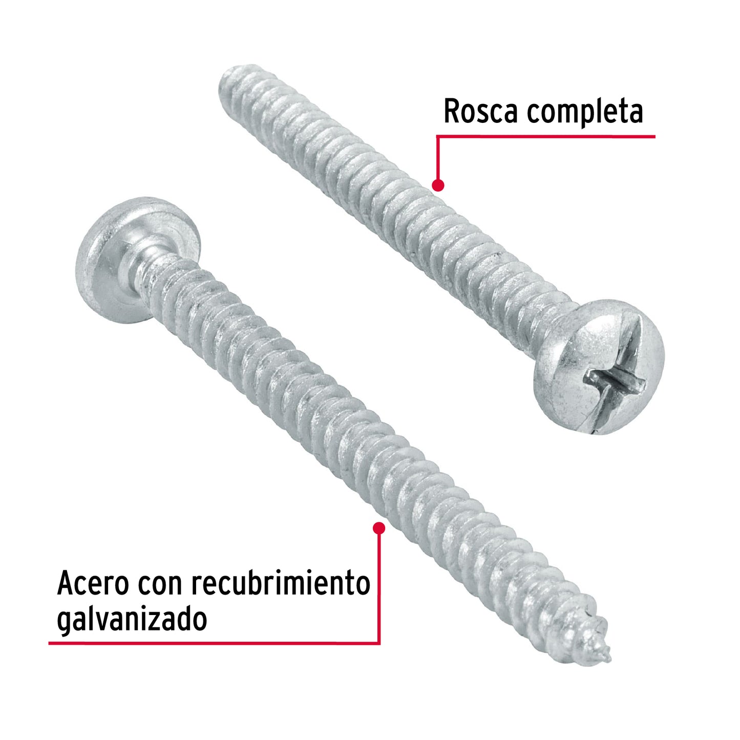 Pijas para lámina, #10, 2", caja con 150 pzas