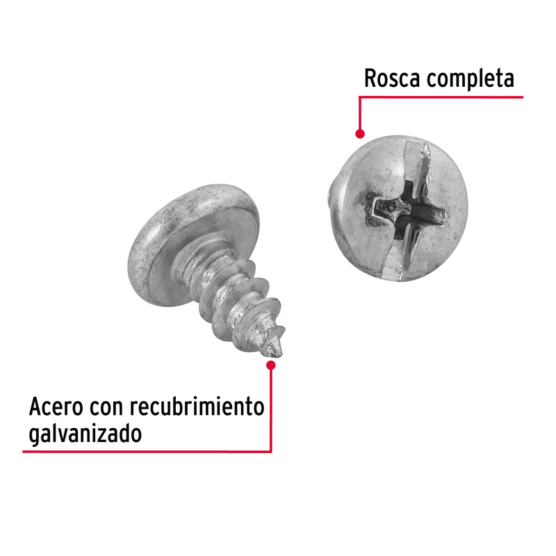 Pijas para lámina #10, 3/8" caja con 150 piezas