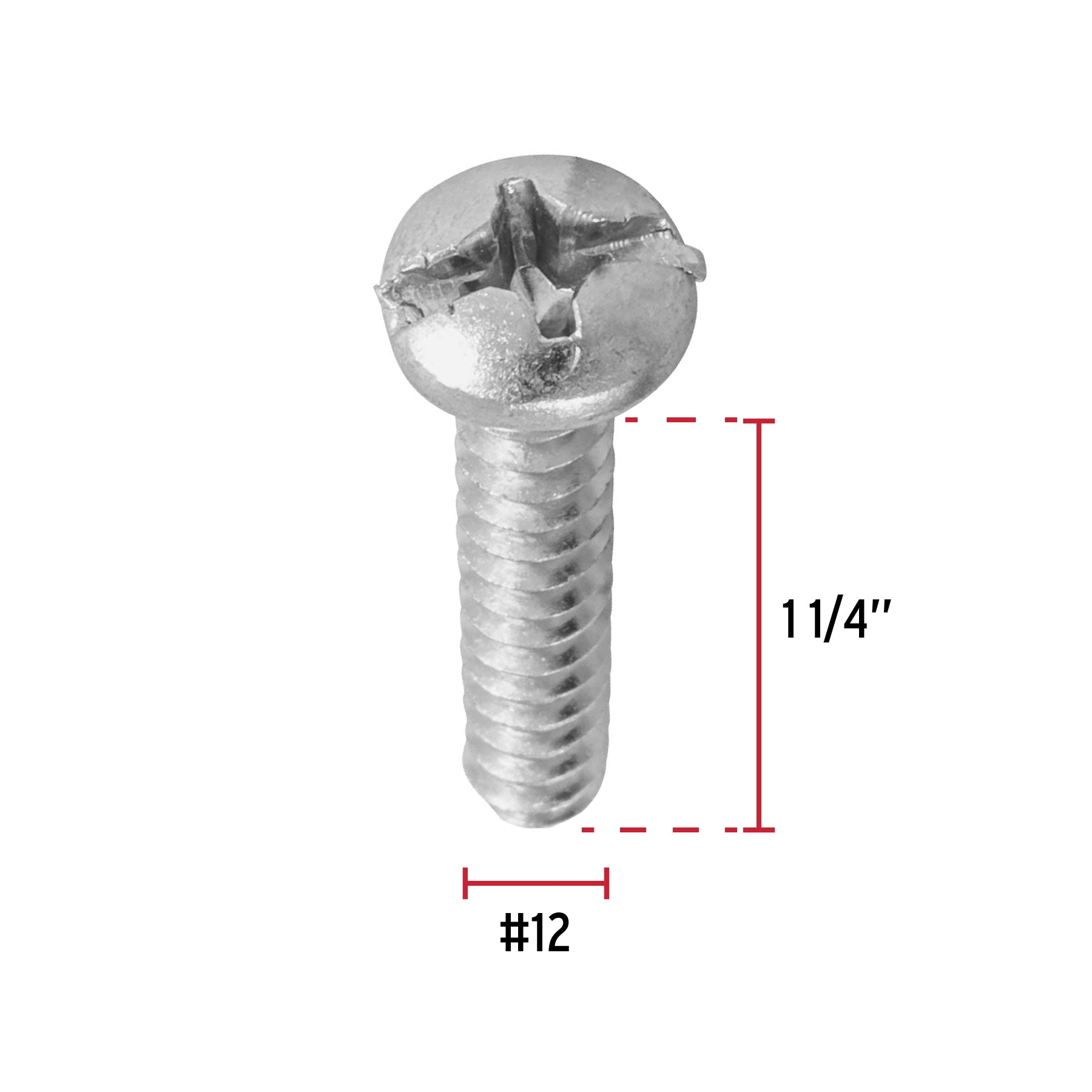 Pijas para lámina, #12, 1-1/4", caja con 100 pzas