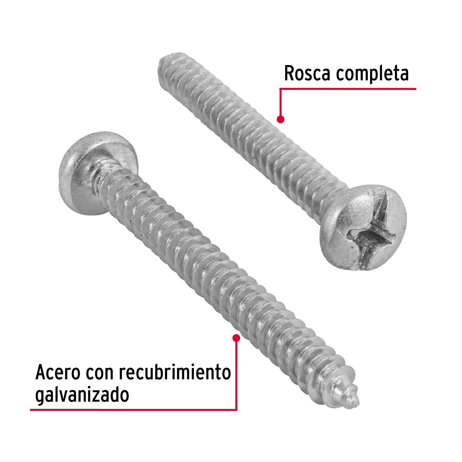 Pijas para lámina, #12, 2", caja con 100 pzas