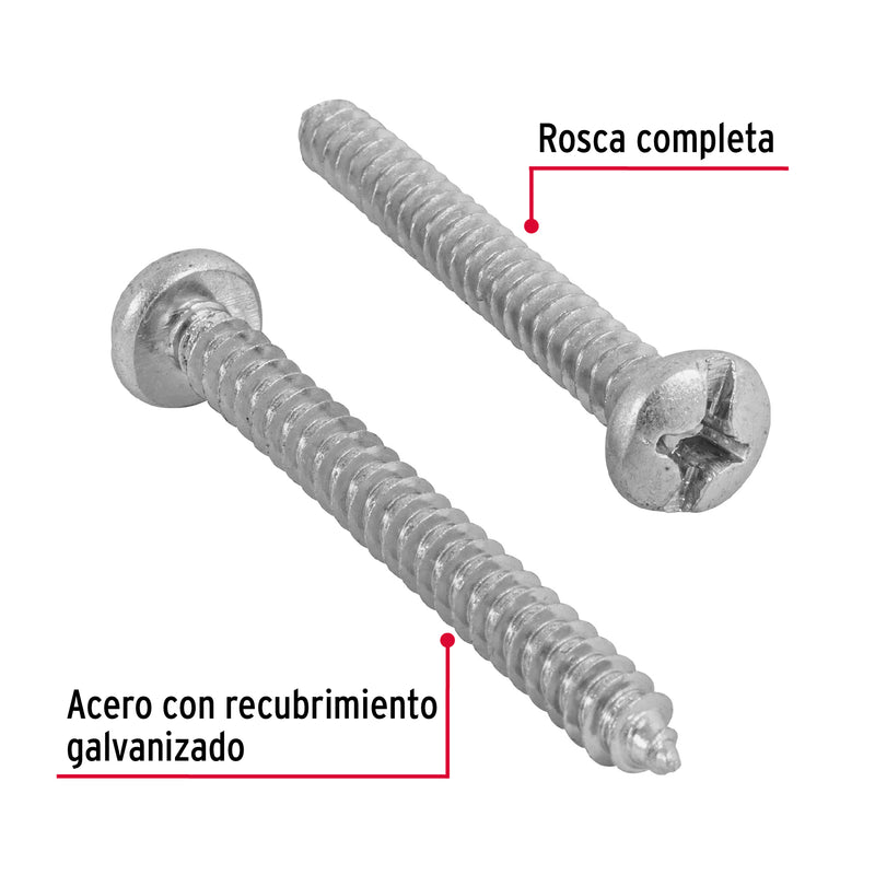 Pijas para lámina, #12, 2", caja con 100 pzas