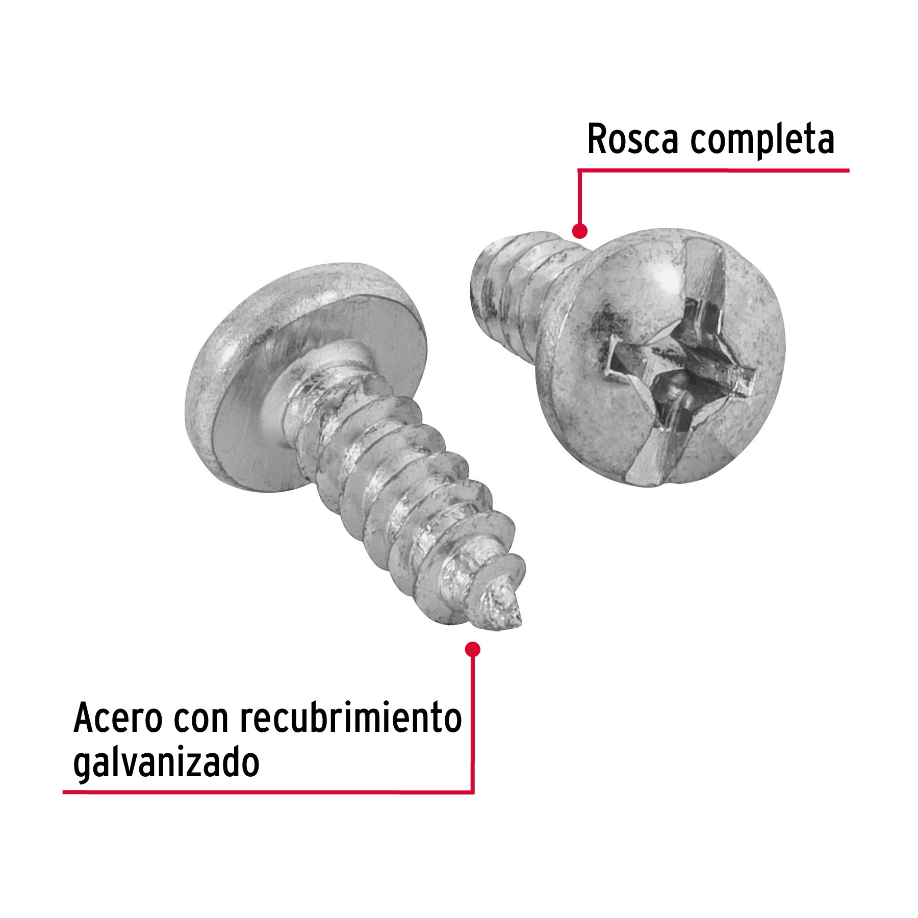 Pijas para lámina #12, 5/8" caja con 100 piezas