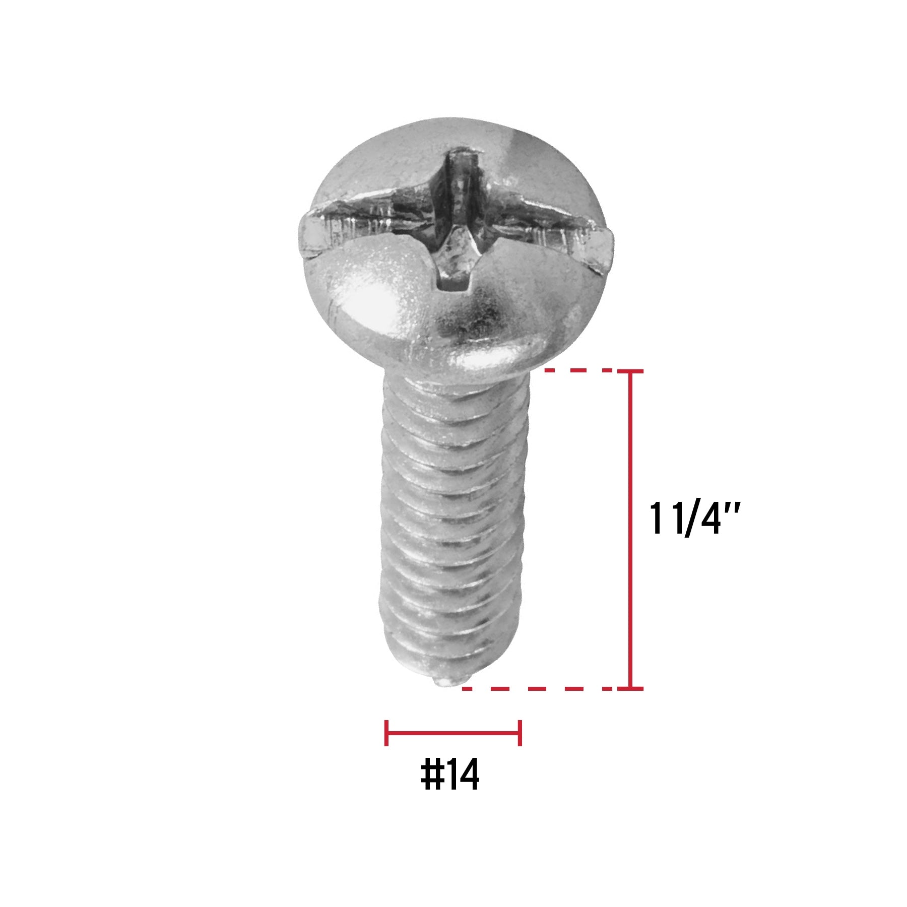 Pijas para lámina, #14, 1-1/4", caja con 100 pzas