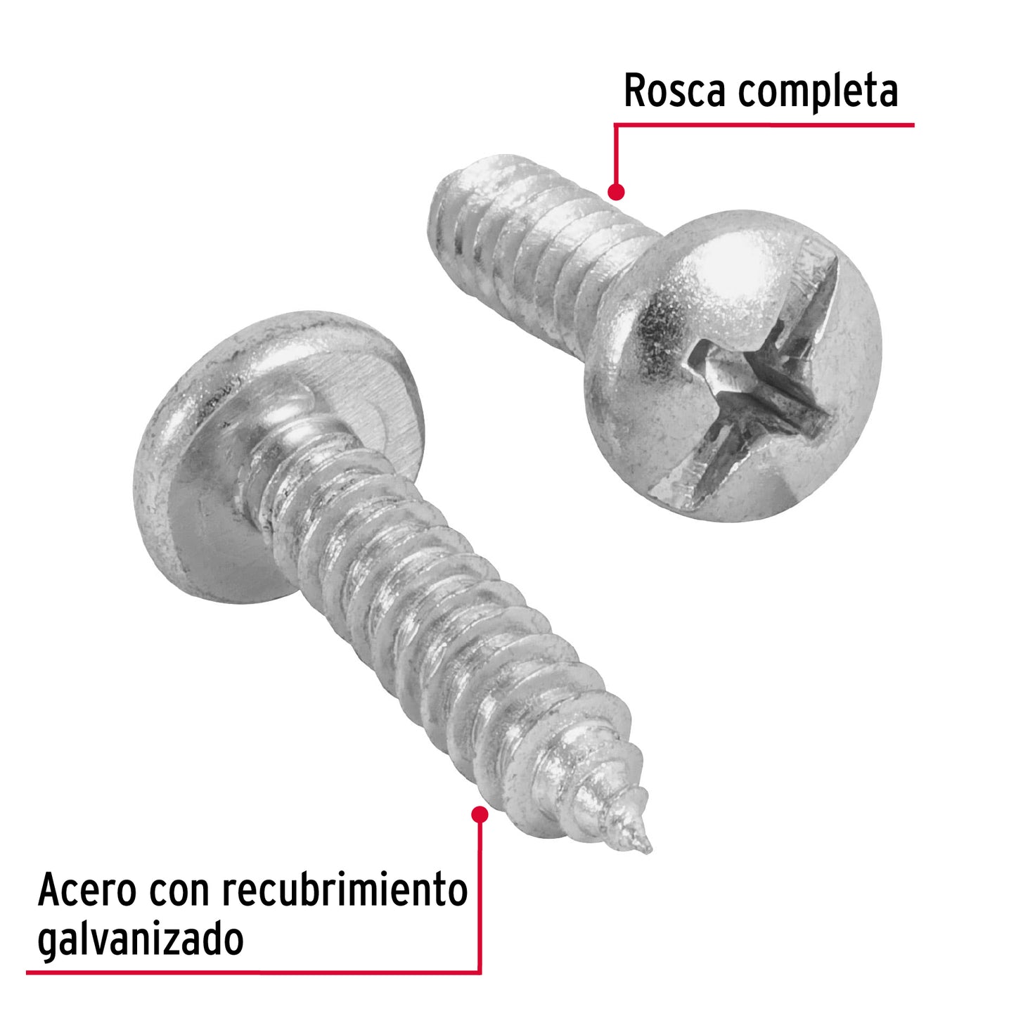 Pijas para lámina, #14, 1", caja con 100 pzas