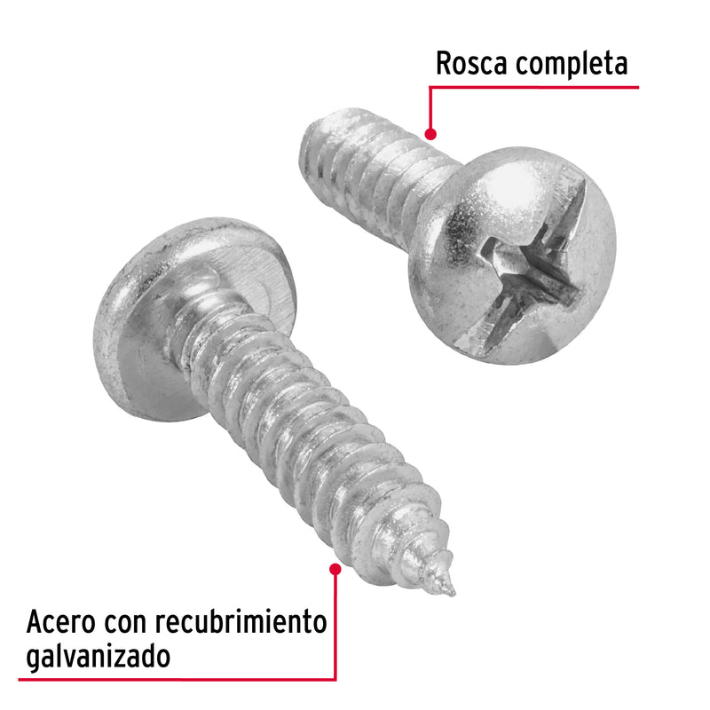 Pijas para lámina, #14, 1", caja con 100 pzas
