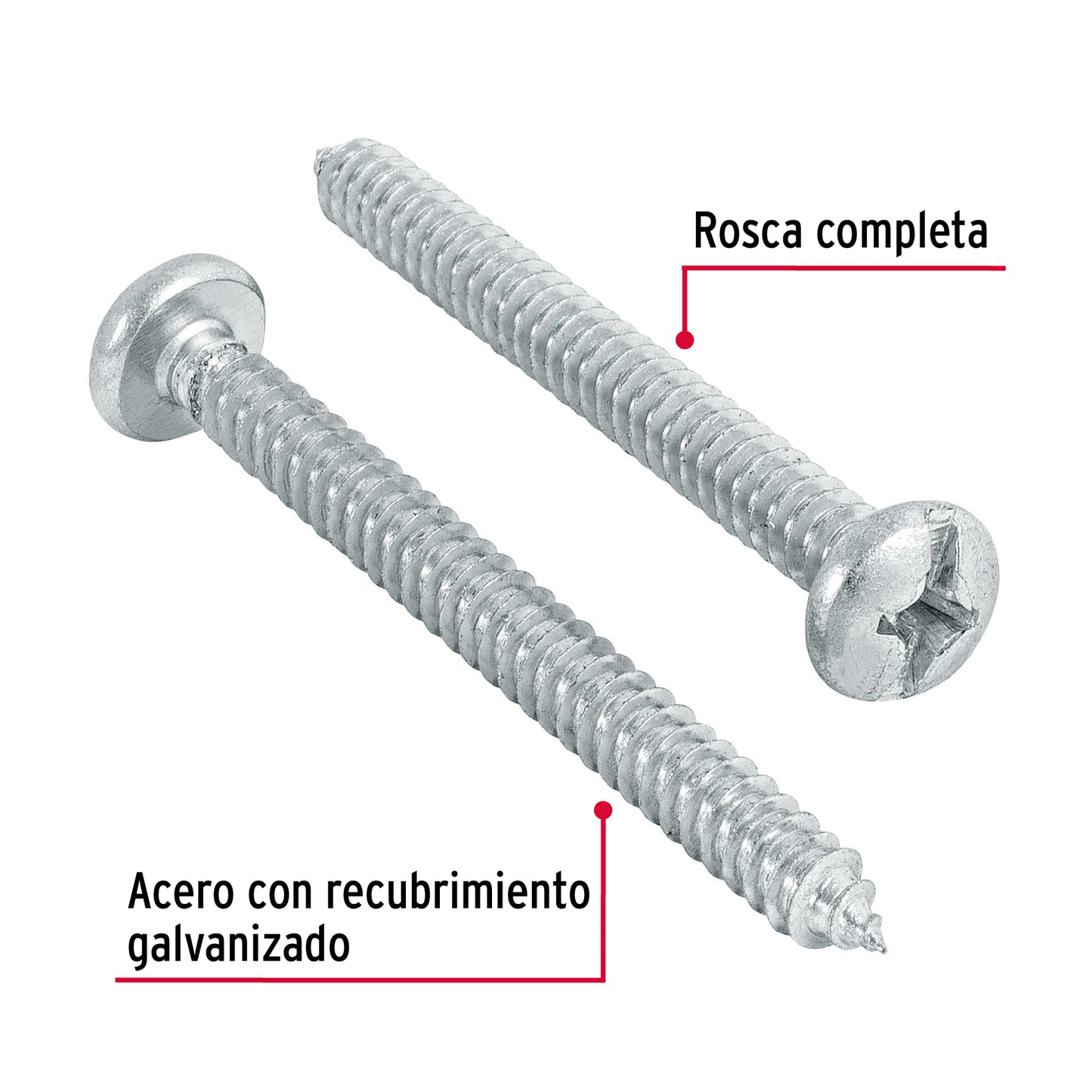 Pijas para lámina #14, 2-1/2" caja con 100 piezas