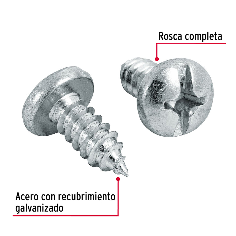 Pijas para lámina #14, 5/8" caja con 100 piezas