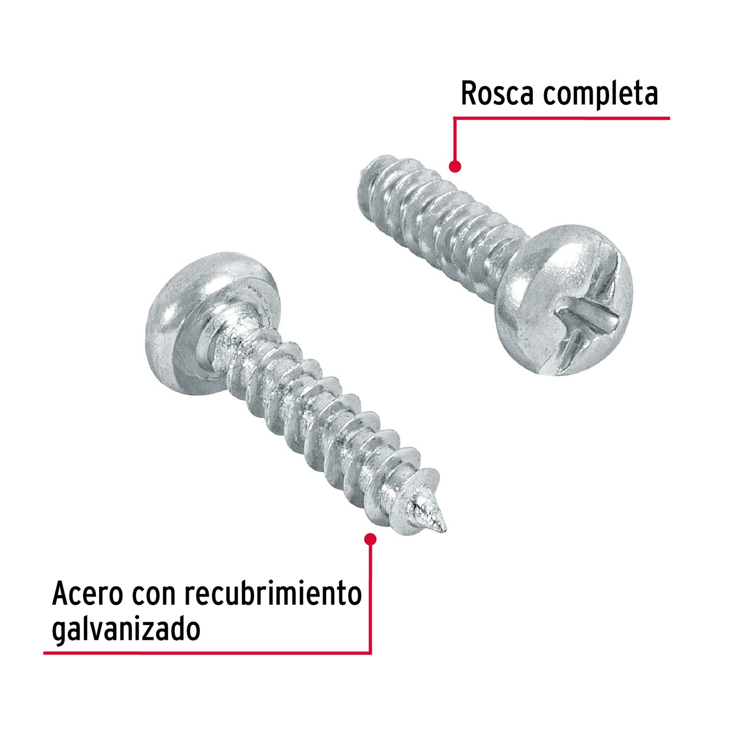 Pijas para lámina #4, 1/2" caja con 200 piezas