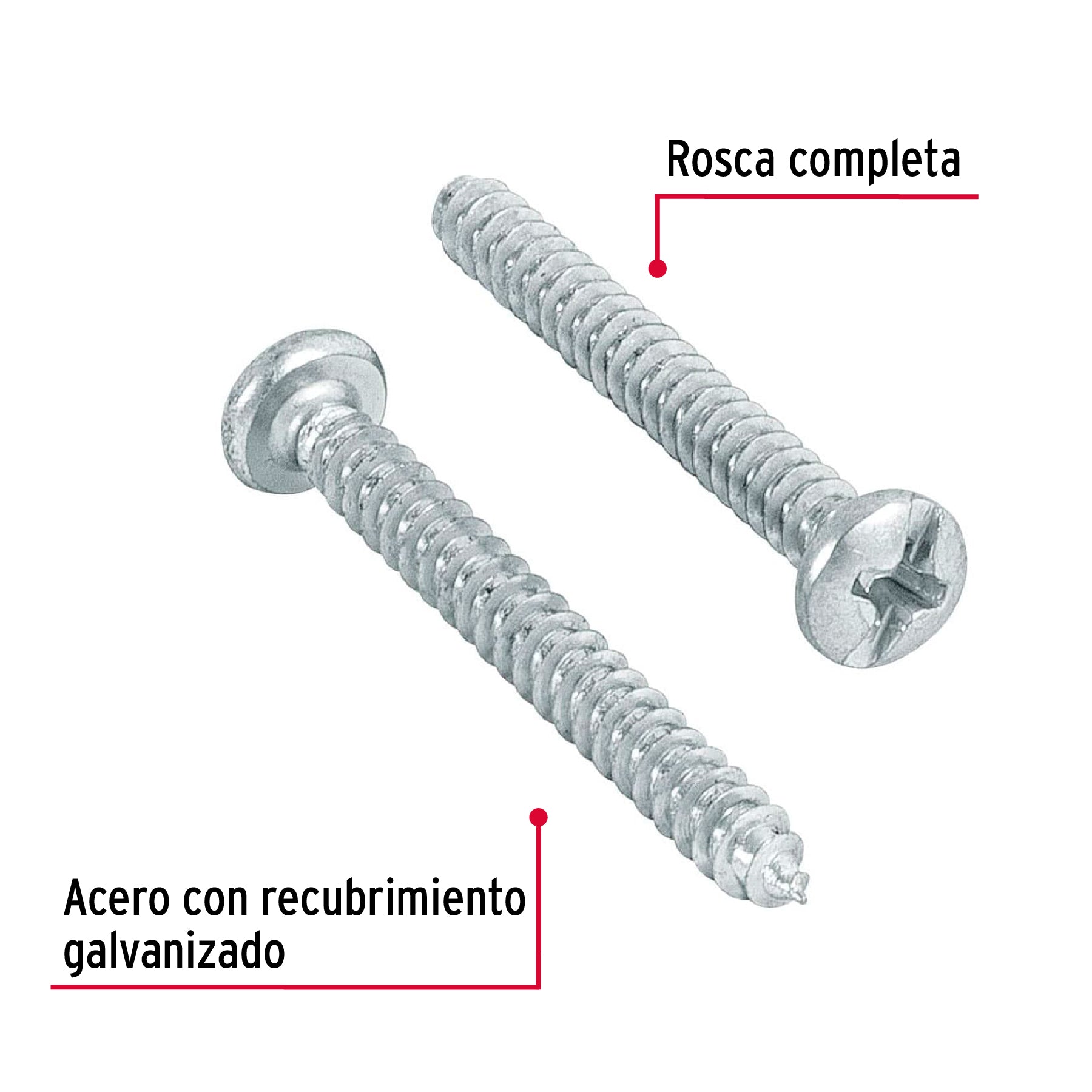 Pijas para lámina #6, 1-1/4" caja con 200 piezas