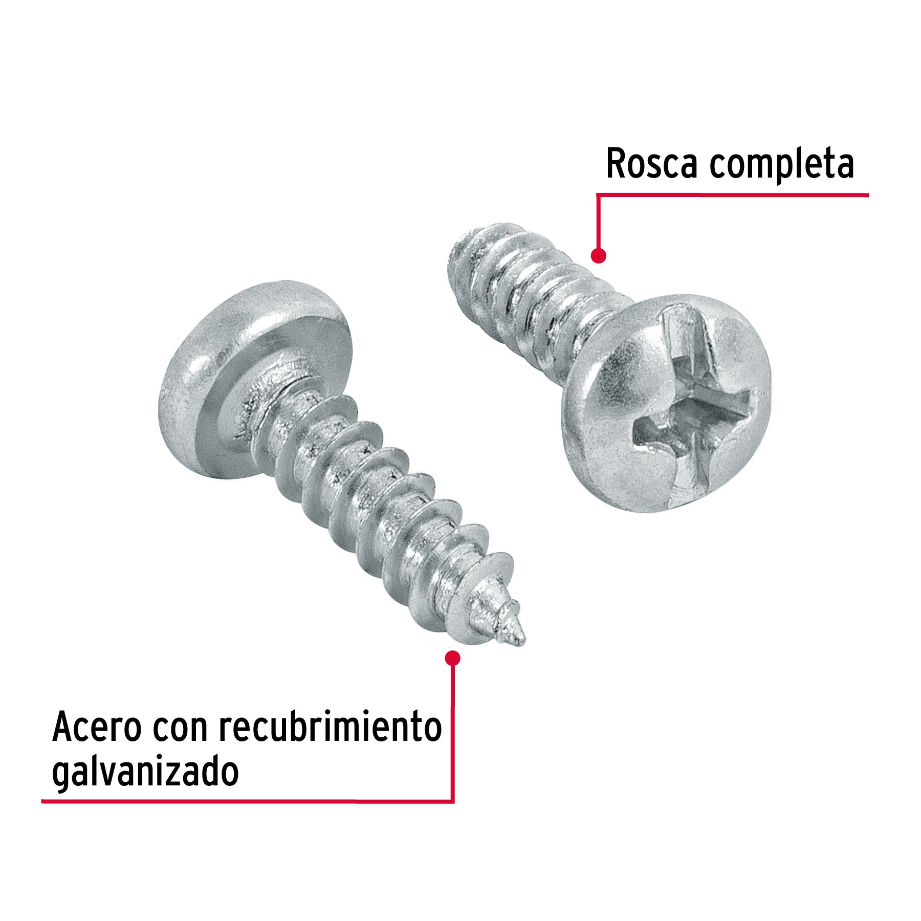 Pijas para lámina #6, 1/2" caja con 200 piezas