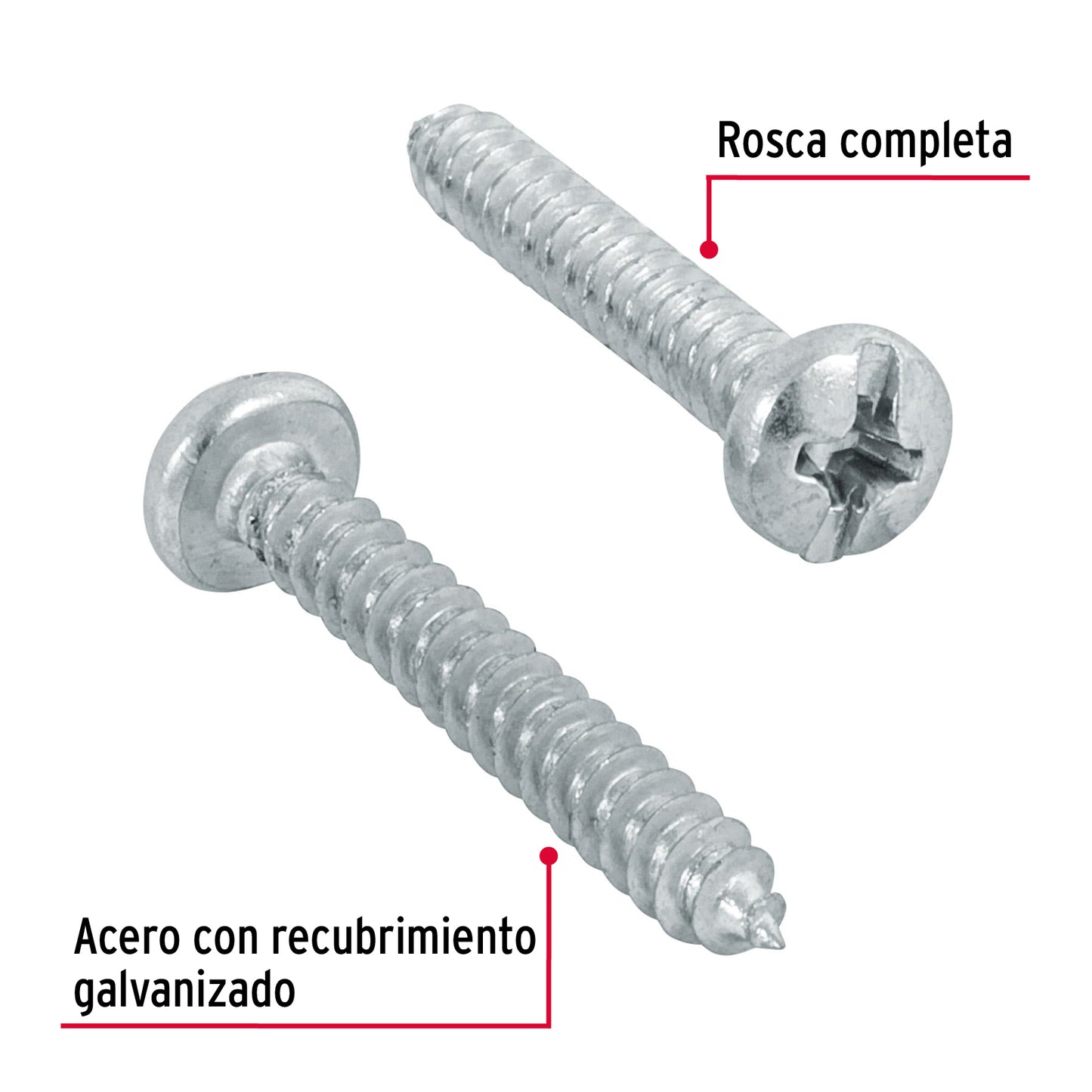 Pijas para lámina #6, 1" caja con 200 piezas