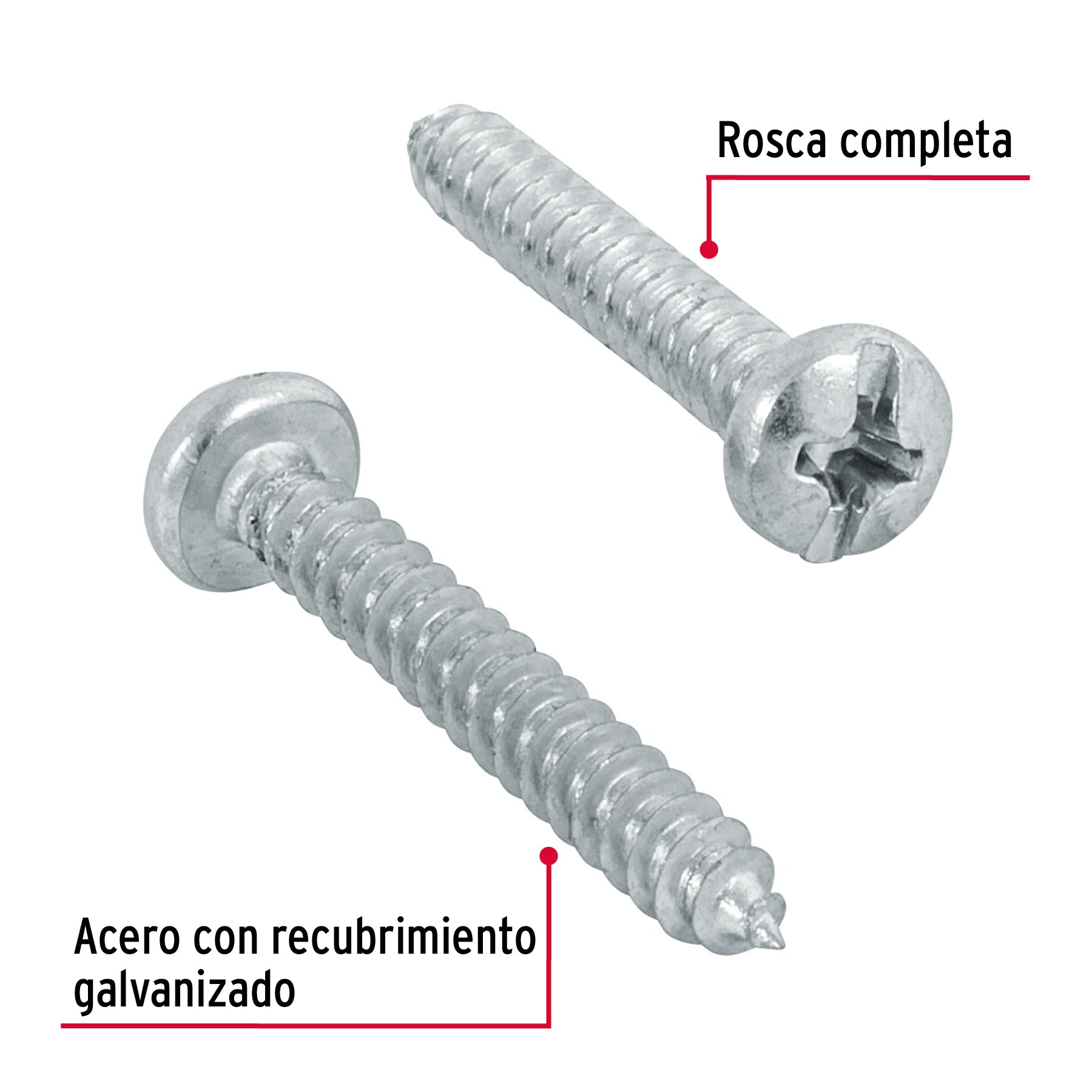 Pijas para lámina #6, 1" caja con 200 piezas
