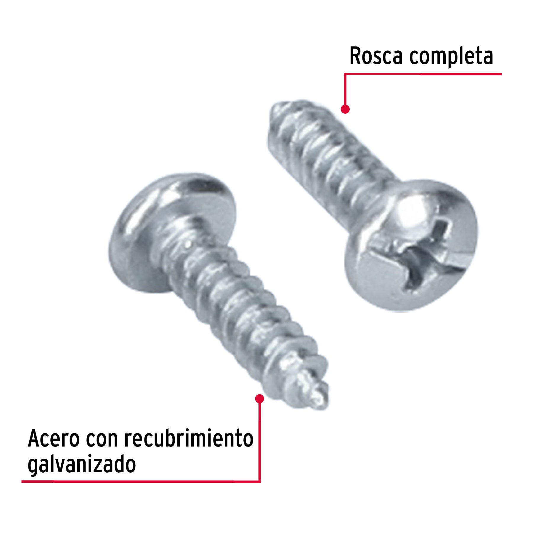 Pijas para lámina, #8, 5/8", caja con 200 pzas