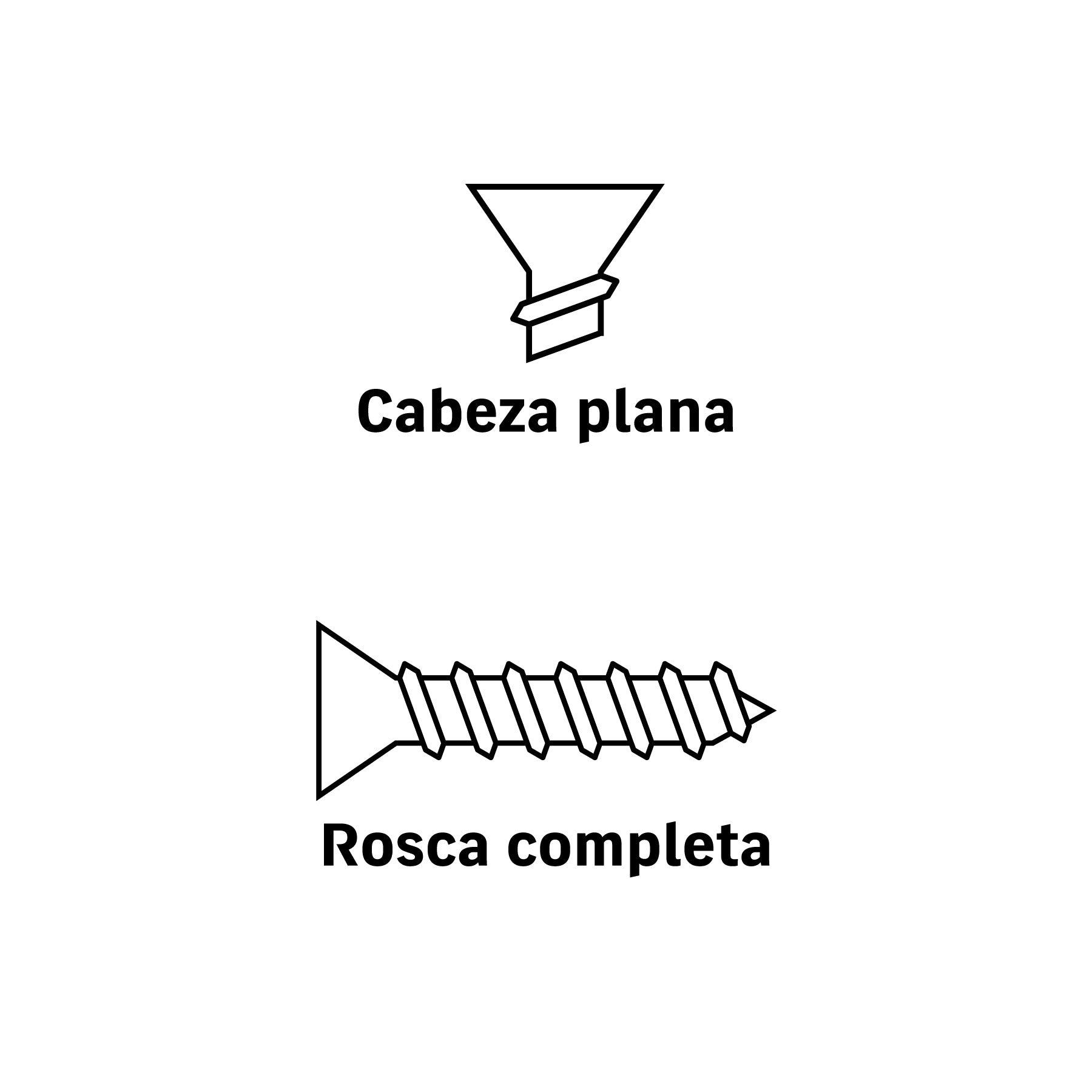 Bolsa 200 pijas para lámina cabeza plana #6 x 1', FIERO