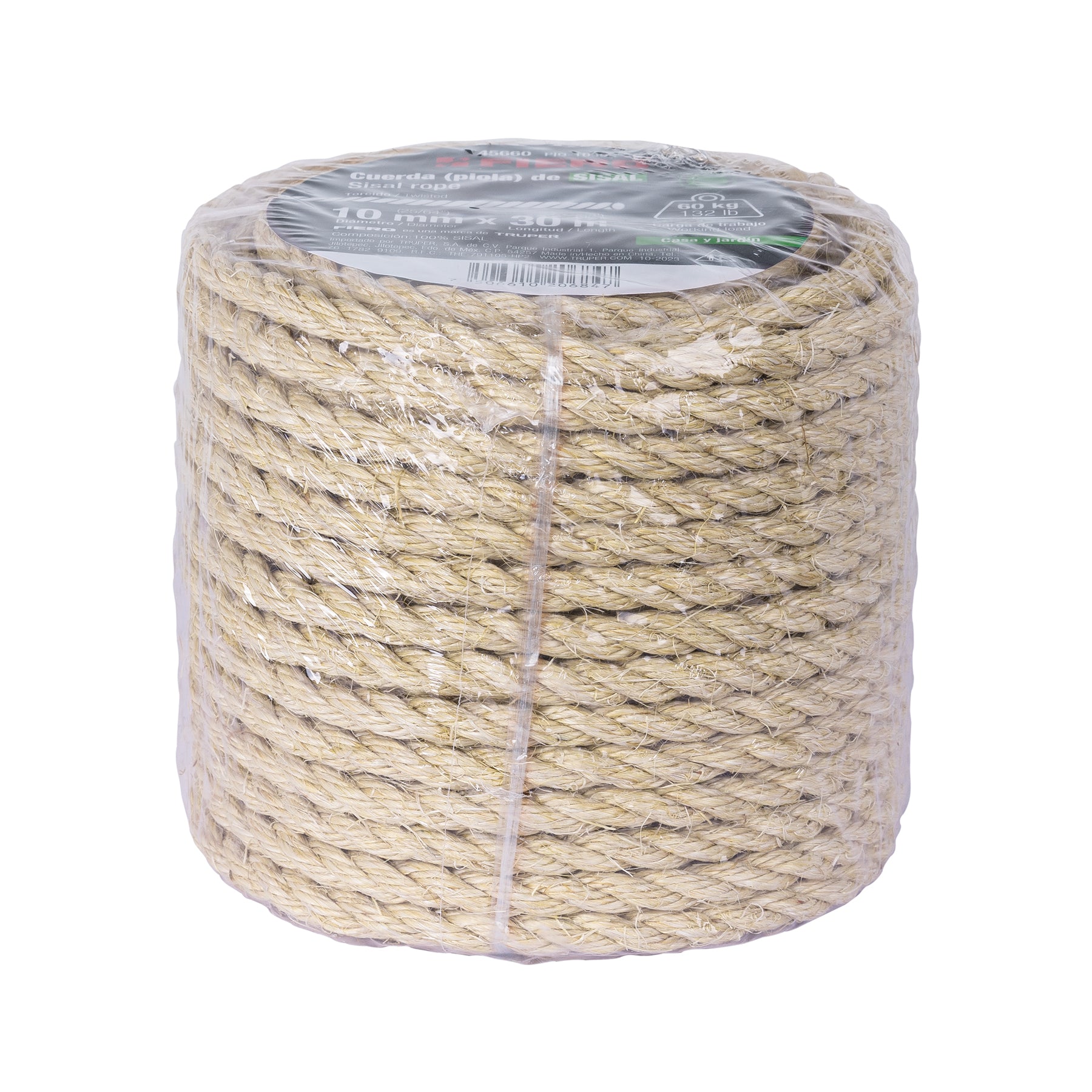 Piola de Sisal de 10 mm x 30 m natural, Fiero