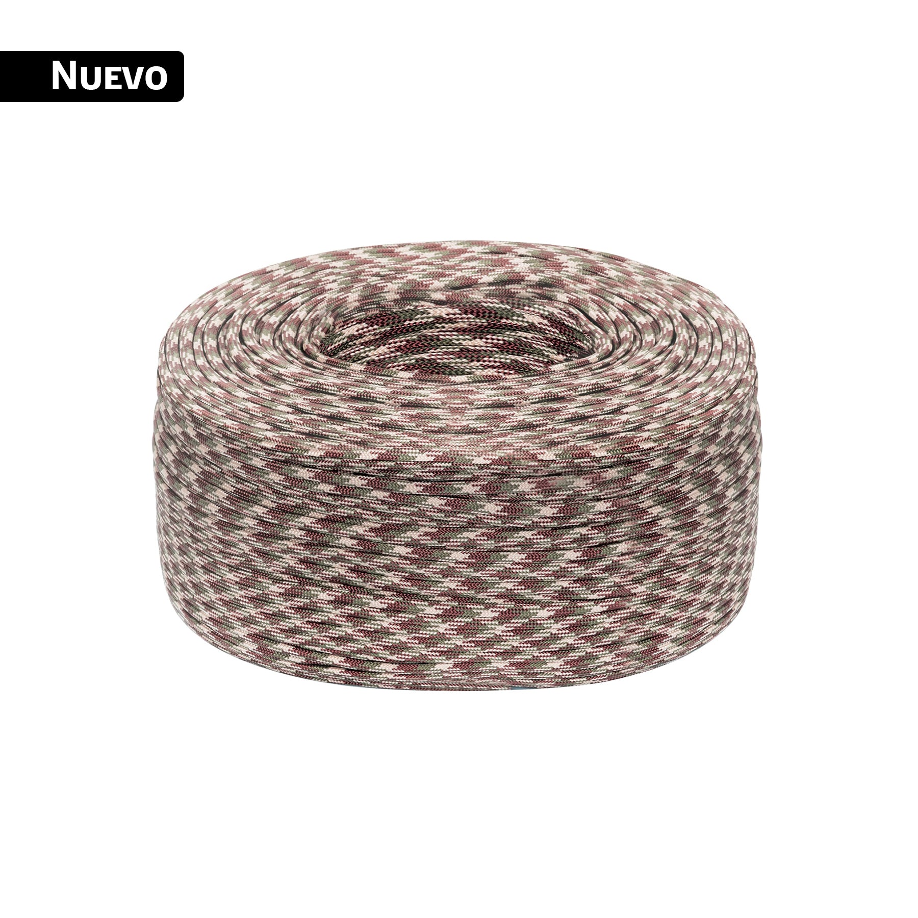 Piola de nylon paracord de 4mm, rollo, camo, 1kg, FIERO