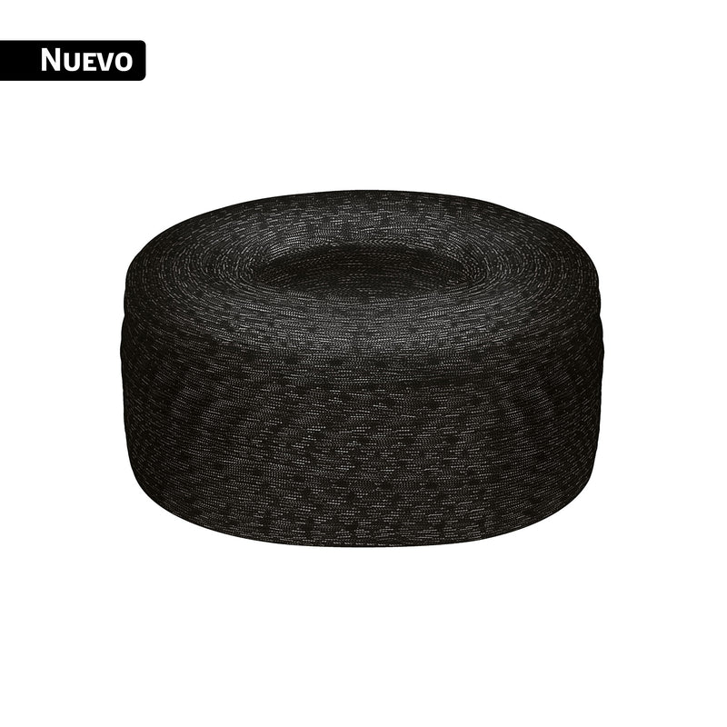 Piola de nylon paracord de 4mm, rollo, negro, 1kg, FIERO
