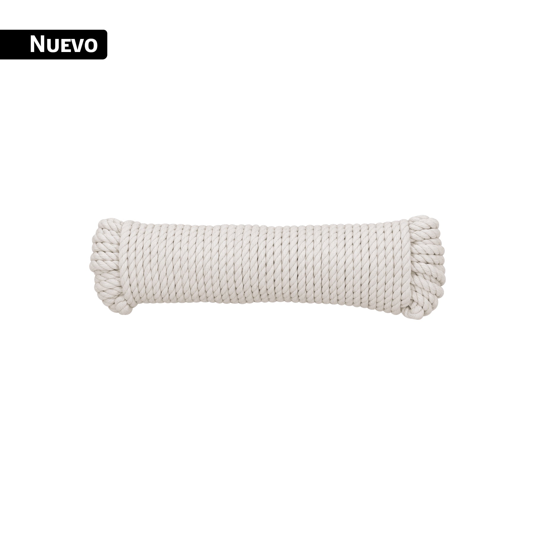 Piola de Algodón de 6 mm x 15 m natural, FIERO