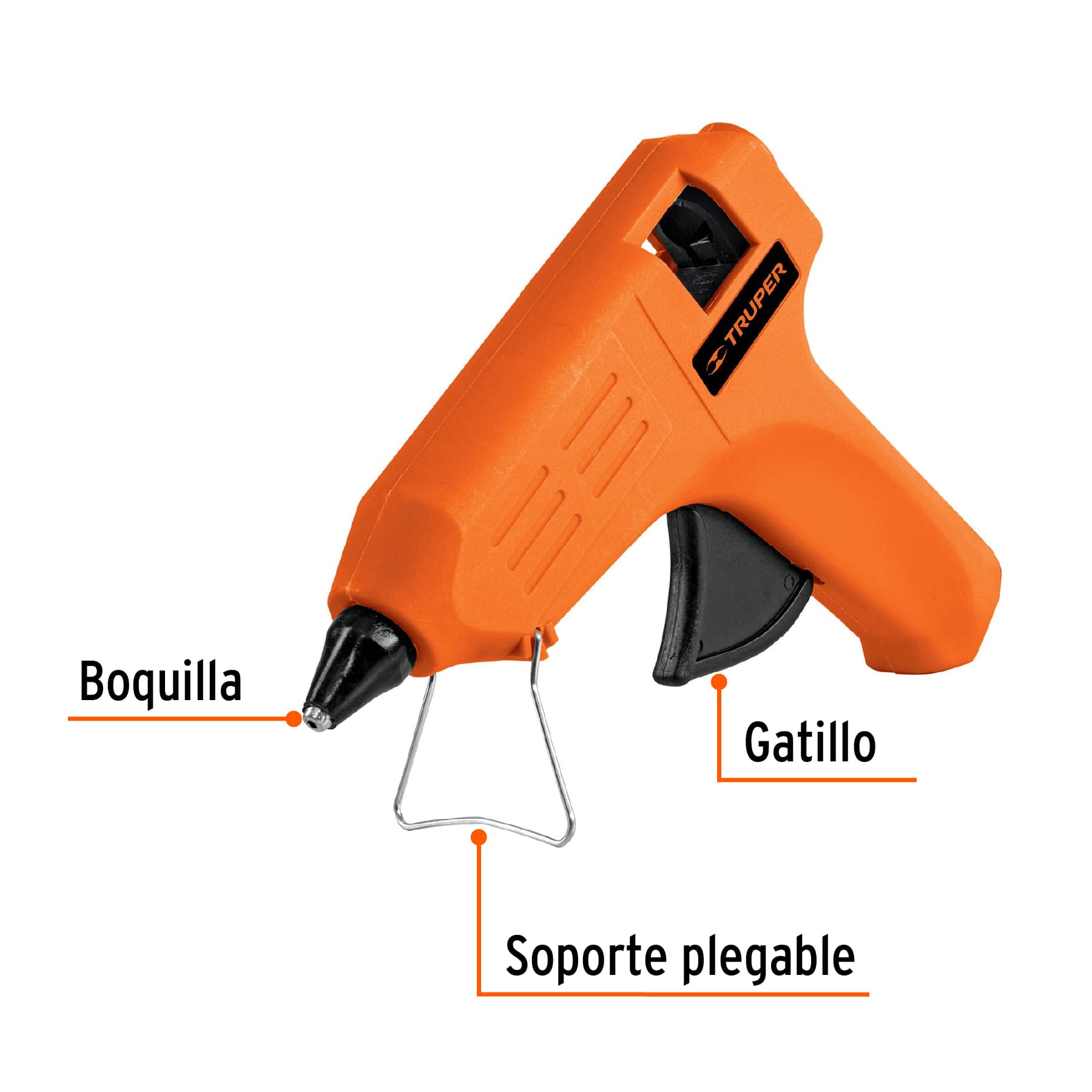 Pistola eléctrica de pegamento 25w, incluye 2 barras