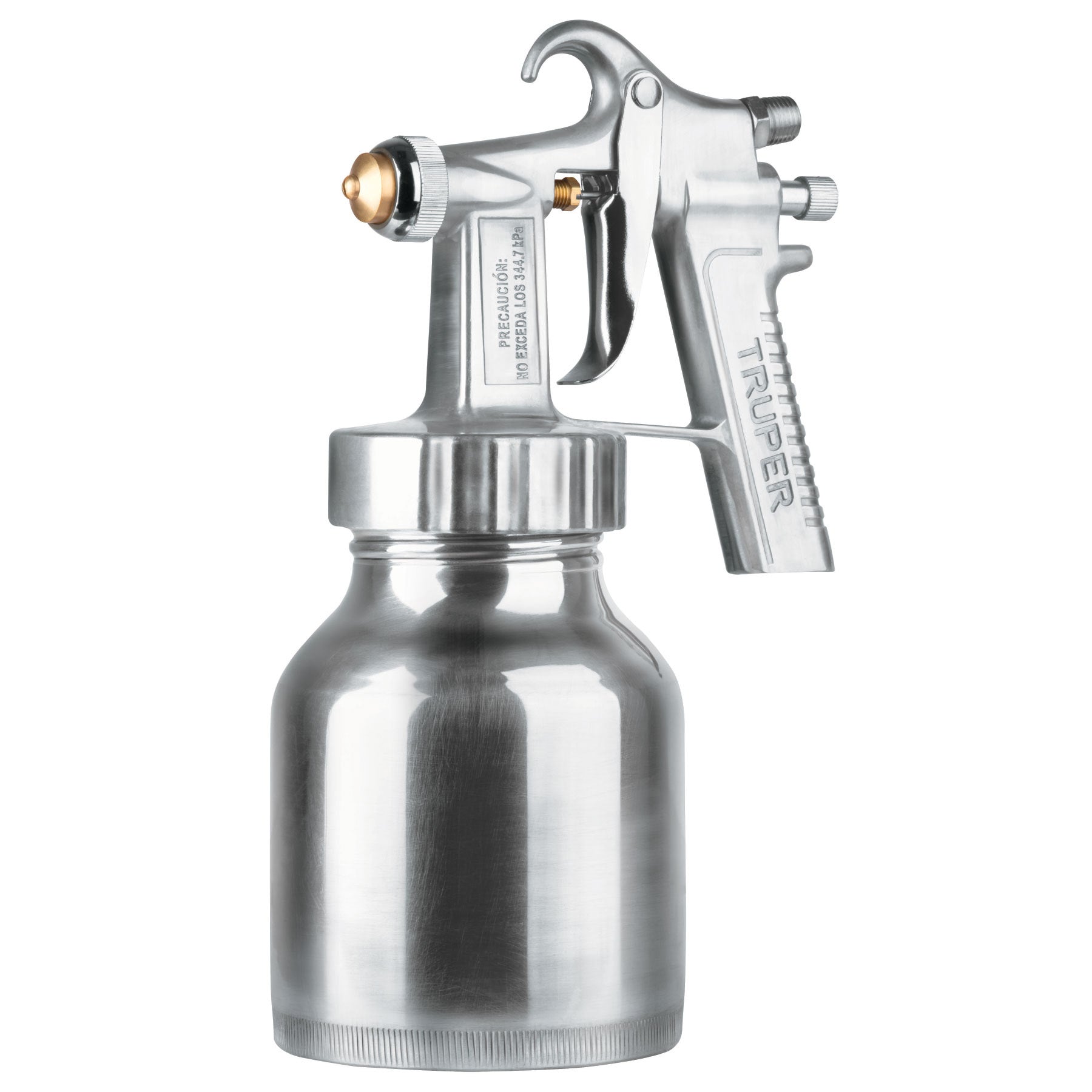 Pistola p/pintar baja presión, pulida, entrada superior